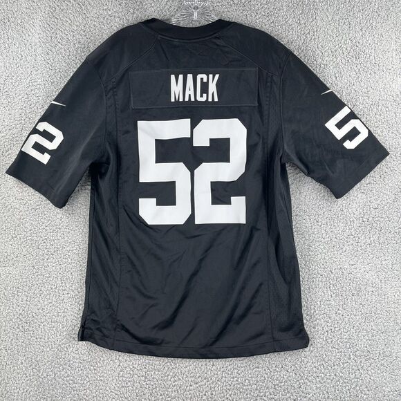 NFL Oakland Raiders Khalil Mack #52 Nike Sewn On Field Football Jersey Medium - Picture 1 of 6
